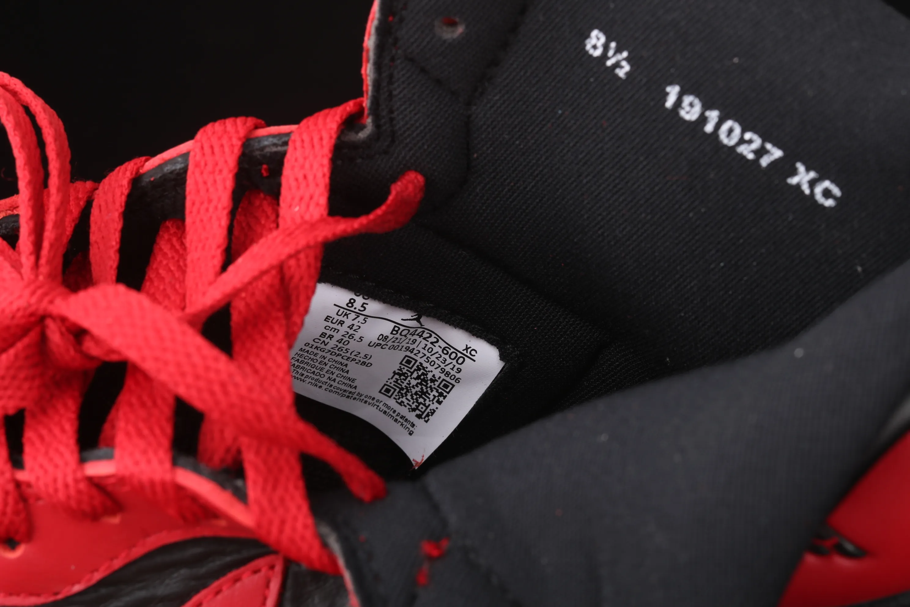 All categories Air Jordan Jordan series basketball shoes Air Jordan 1 High X version Air Jordan 1 Hi 85 AJ1 Joe 1 reverse black and red prohibited high-top basketball shoes BQ4422-600